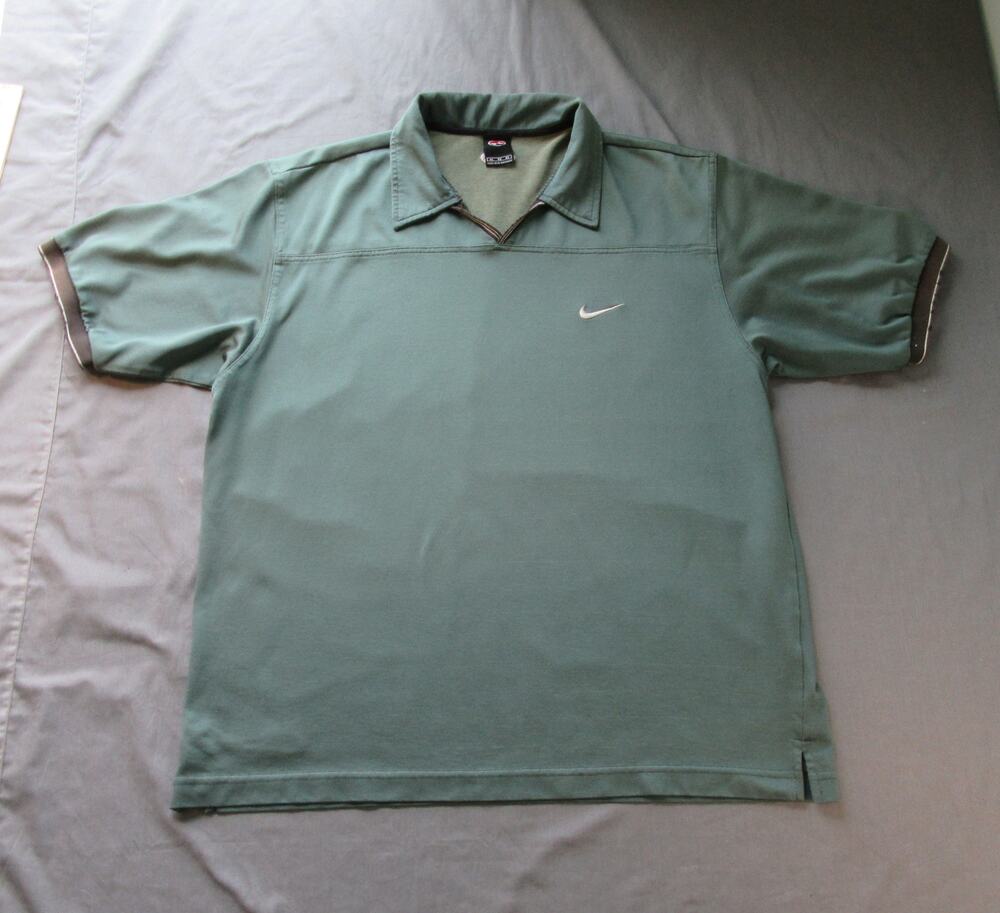 Vintage Nike Tiger Woods Golf Shirt Men's XL Ying Yang Tiger Golf Slam Logo